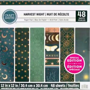 Craft Smith Harvest Night 12x12 Paper Pad NEW